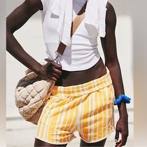 Fp movement by Free People All Star Printed Shorts in Newport Stripe Clementine